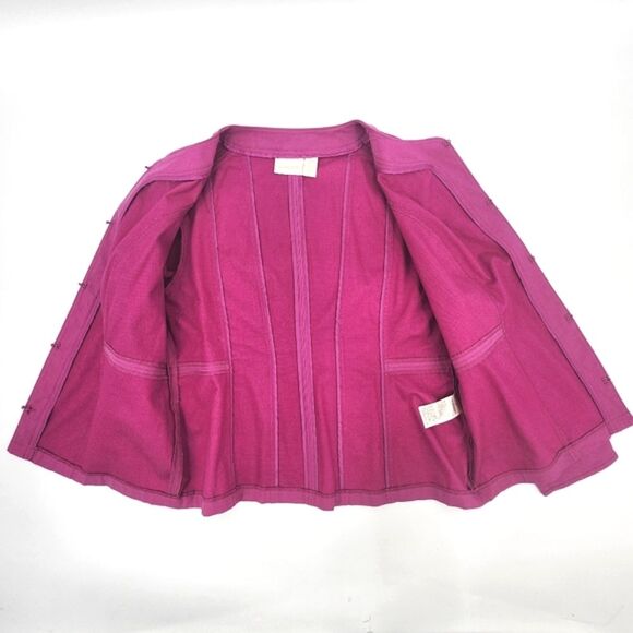 Chico's Alicia Pink Jacket Blazer Women's Size 2P Petite - Picture 4 of 11